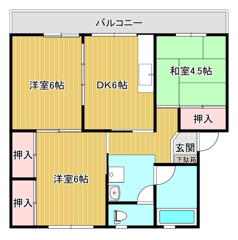 グリーンハイツ淞南 間取り