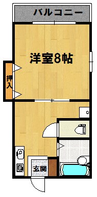 メゾンクラージュ 201号室 間取り
