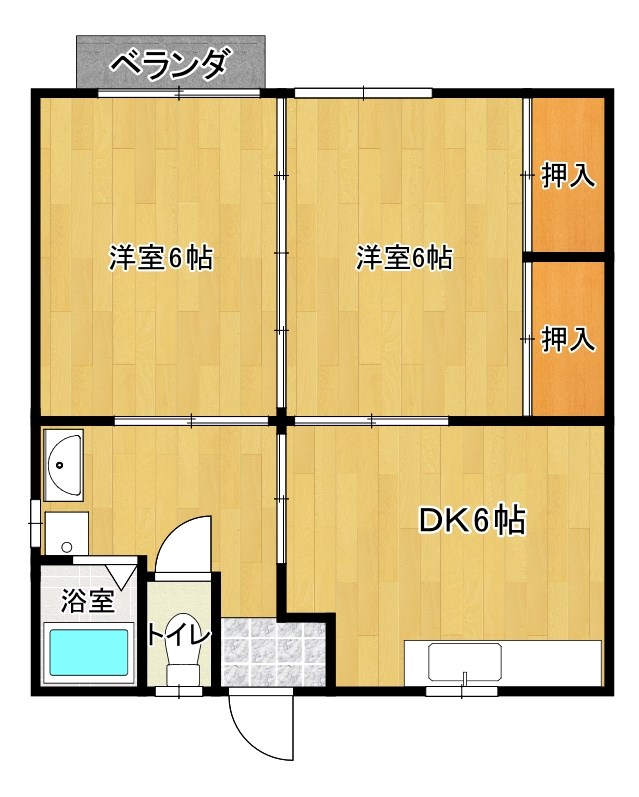 サンハイツ上乃木Ⅰ 間取り