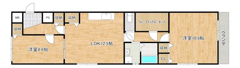 キャッスルコート天神 間取り