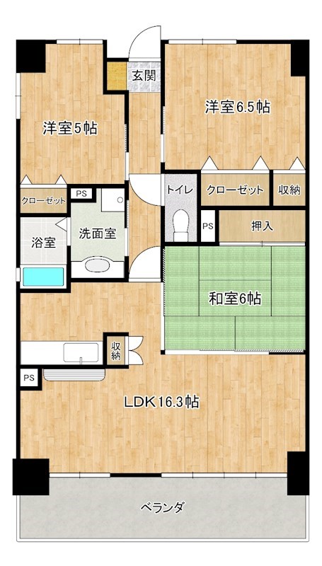 足立マンション２番館 間取り