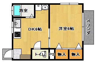 ドミールしずＢ棟 間取り