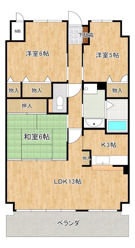 足立マンション 間取り