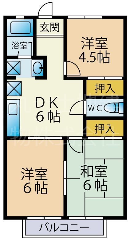 スカイハイツＡ棟 間取り