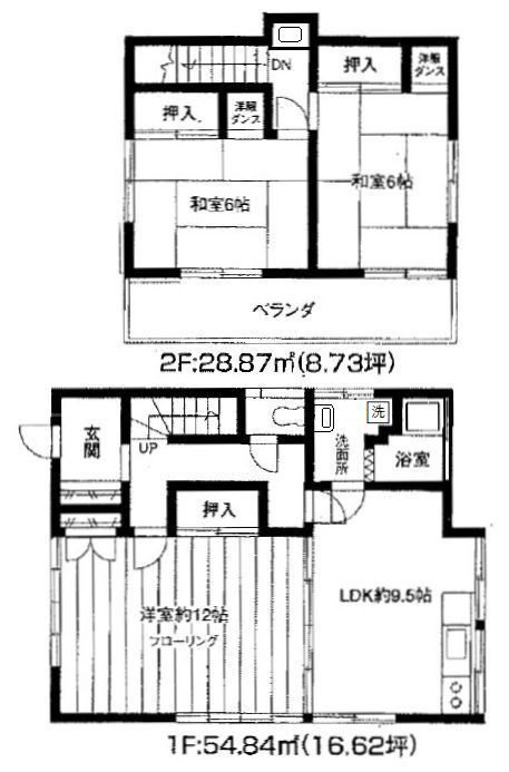 都賀田中貸家 間取り