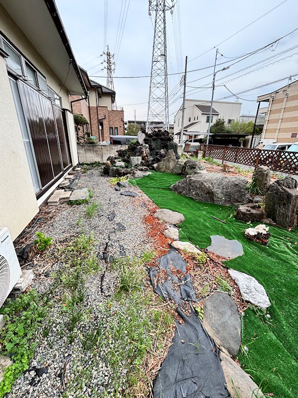 都賀田中貸家 庭
