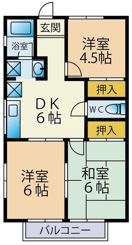 スカイハイツＡ棟 間取り