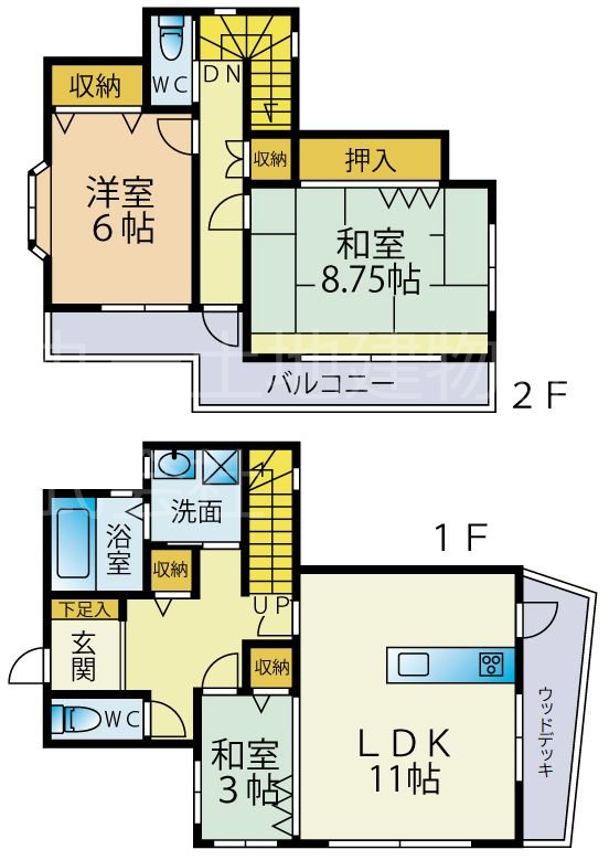 松ヶ丘町貸家 間取り