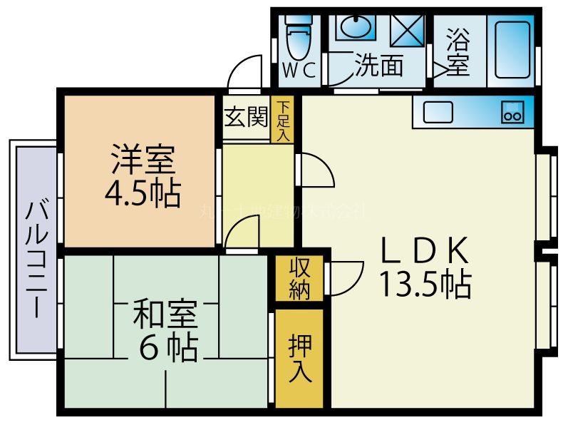 サンヴィレッジみつわ台C棟 間取り