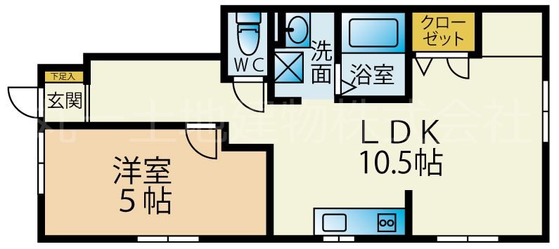フラワーヒルズ２号館 間取り