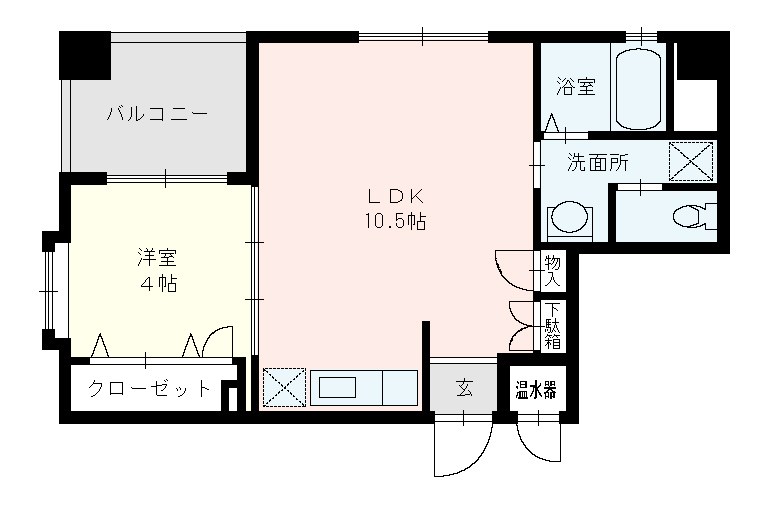 ソレイユユニバ通り 間取り