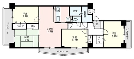 ドームサイト今川 間取り