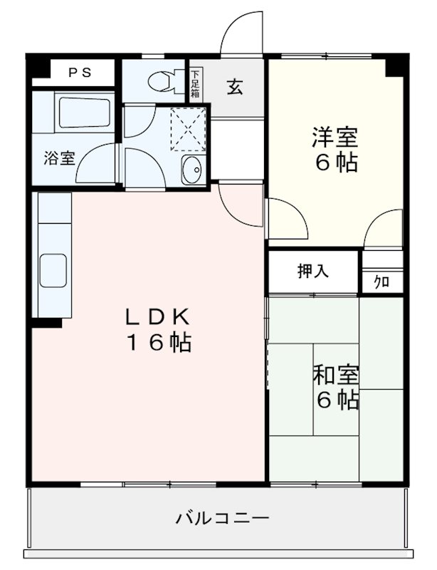 エクセレント野間 間取り