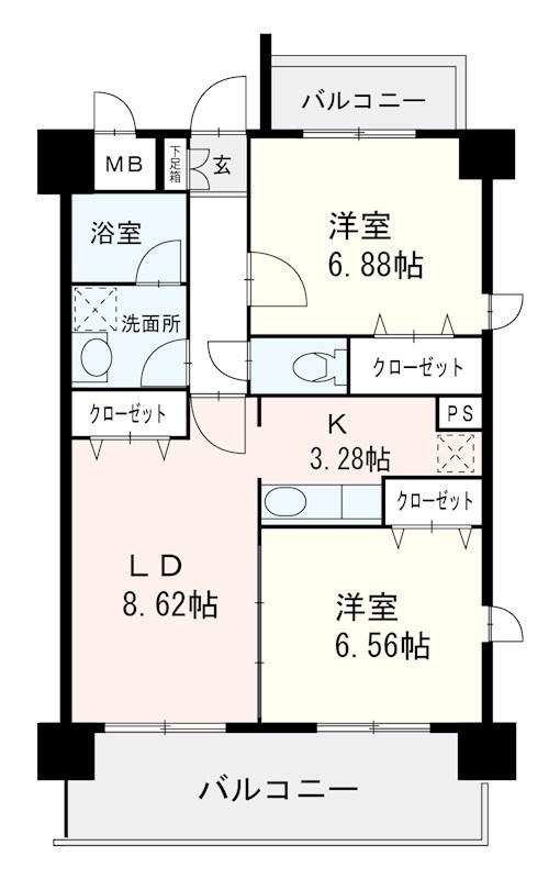 アンプルールベトン明永 間取り