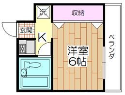 明陽 302号室 間取り