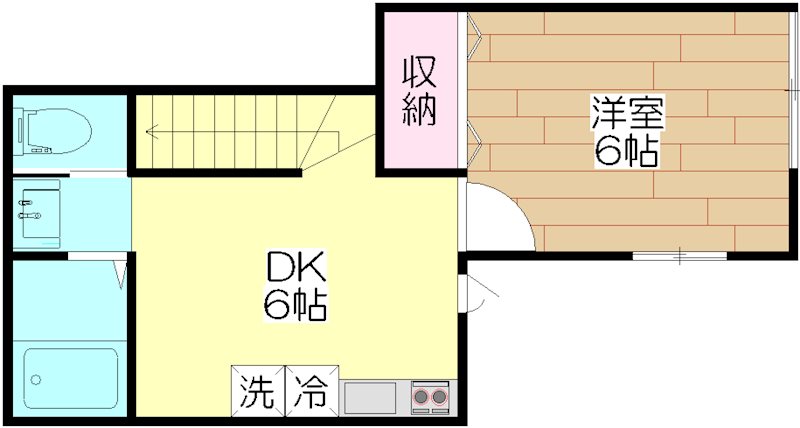 フェリーチェ 201号室 間取り