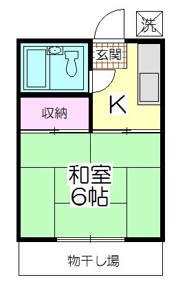 シティハイムウメジマ 101号室 間取り