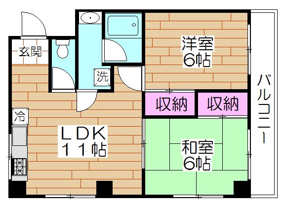 家常ビル 302号室 間取り