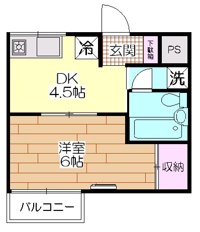 フェアリーヒルズ草加 102号室 間取り