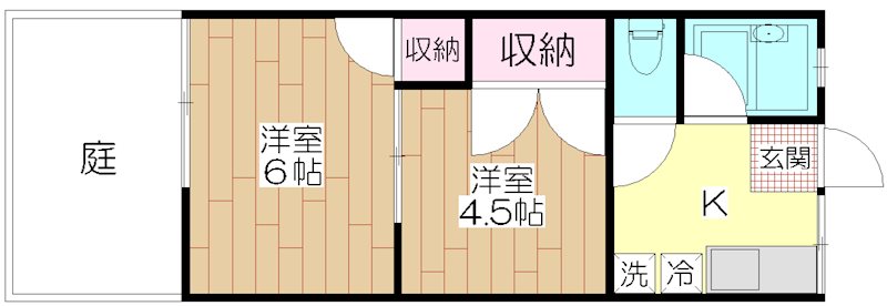 ネット100 102号室 間取り