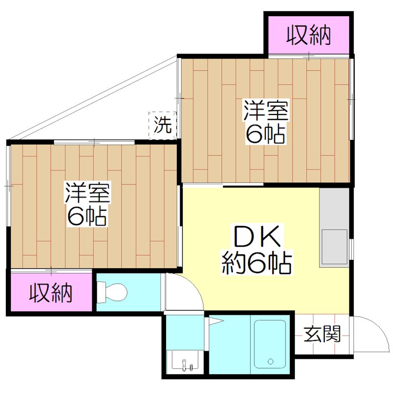 ネット９ 201号室 間取り