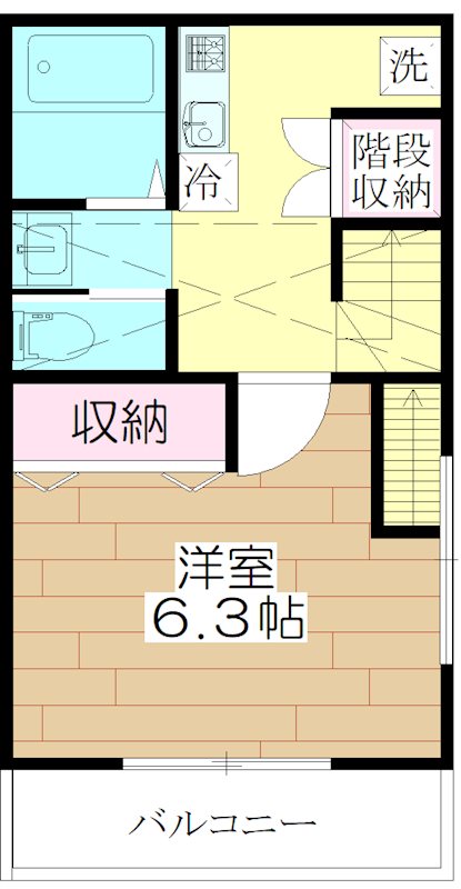 リヴェール 201号室 間取り