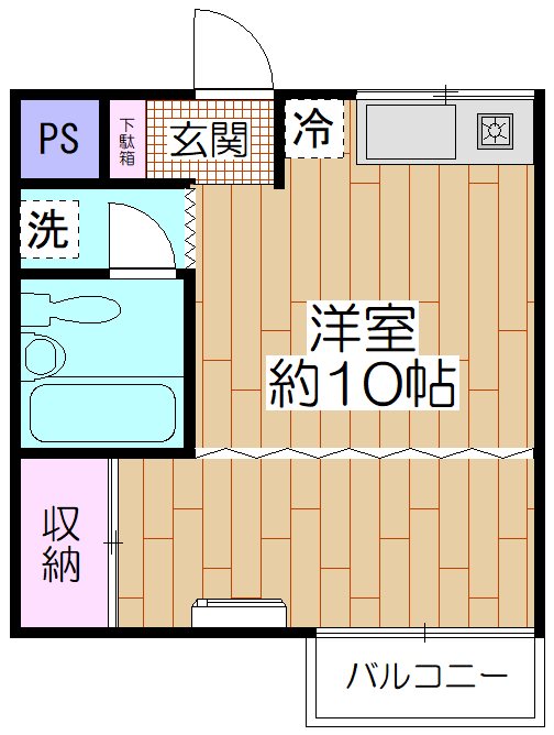 フェアリーヒルズ草加 305号室 間取り