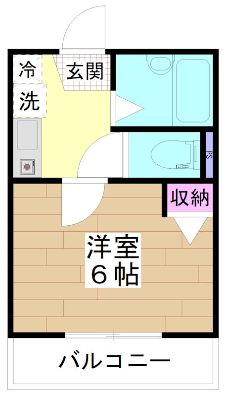 G.Flap(ジーフラップ) 202号室 間取り