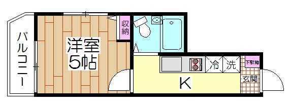 スターライト西新井 201号室 間取り
