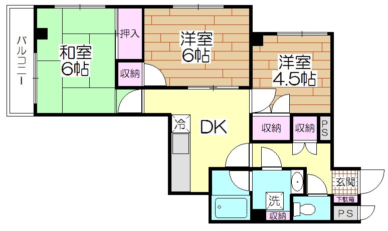 アルカディア 301号室 間取り