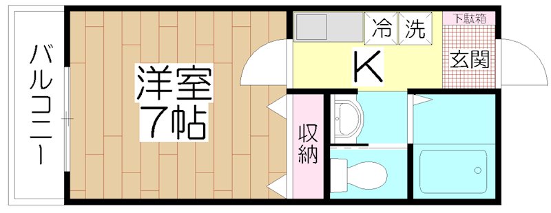 ヴィラプランタン 303号室 間取り