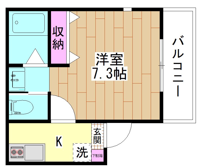 ヴェルミール西新井 302号室 間取り