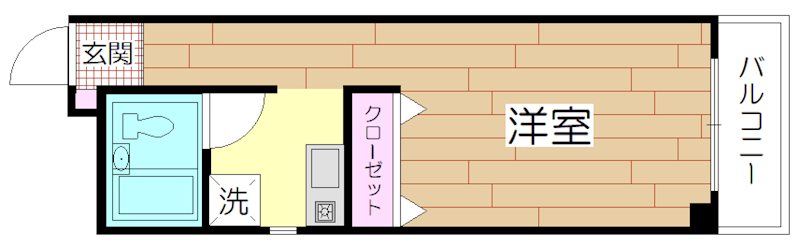 ゴールドマンション 401号室 間取り