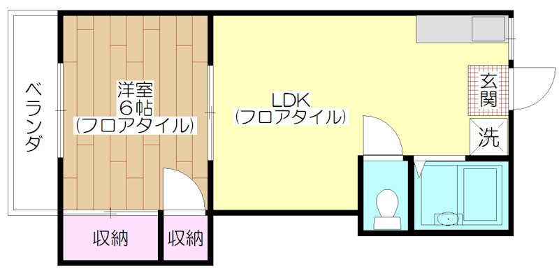 ネット第70 205号室 間取り