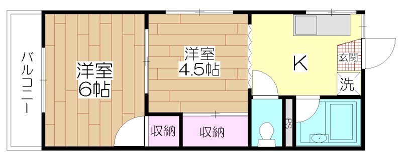 ネット第70 106号室 間取り