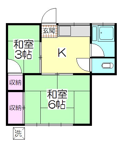 みのり荘 105号室 間取り