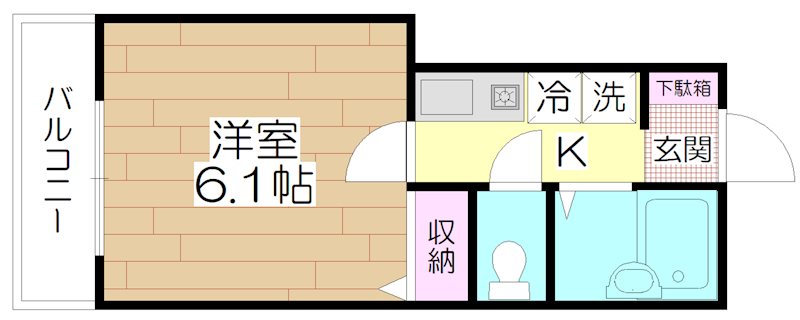 ネット第79 202号室 間取り
