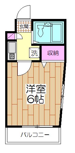 セザール綾瀬 104号室 間取り