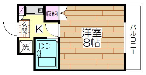 グランヒルズ 104号室 間取り