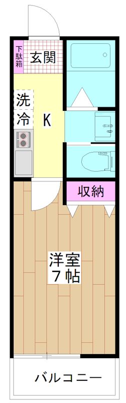 タリアセンⅦ 302号室 間取り