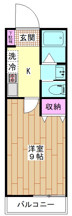 タリアセンⅦ 203号室 間取り