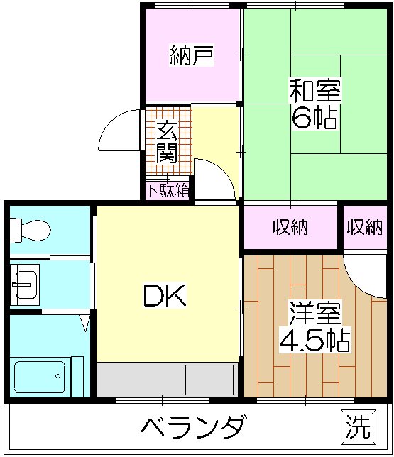 サンアールタニツカＡ棟  304号室 間取り