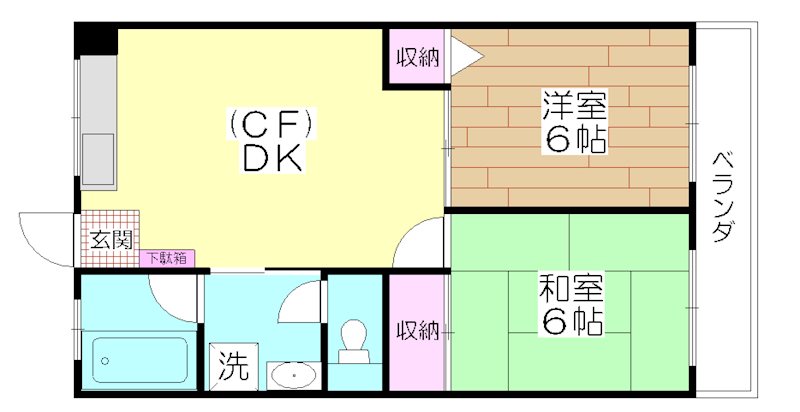 パールマンション 202号室 間取り