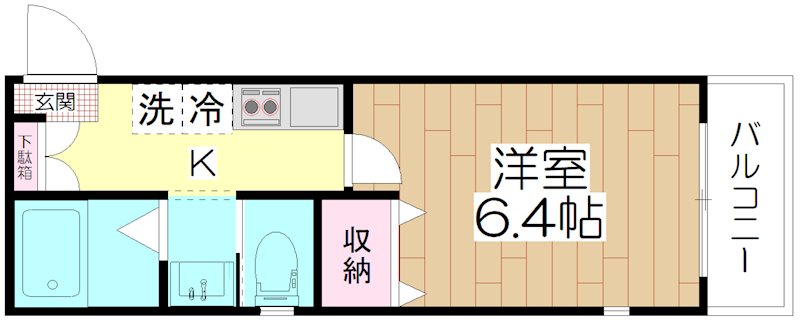 GLAD西新井  204号室 間取り