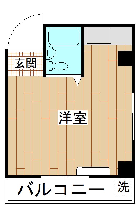 ハイムエル 202号室 間取り