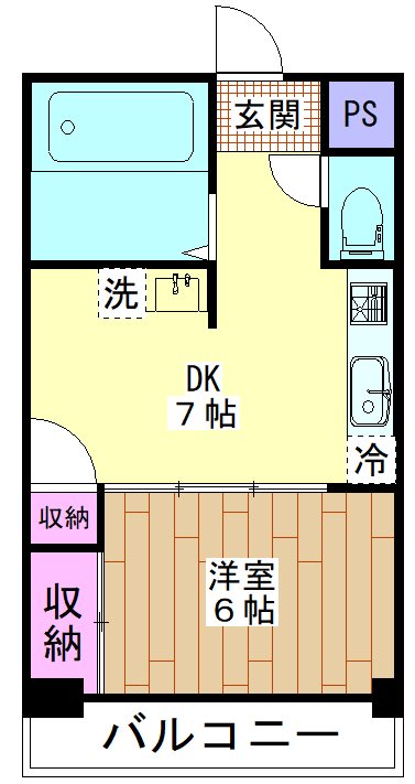 三昌ハイツ   402号室 間取り