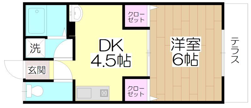 ネット第83  102号室 間取り