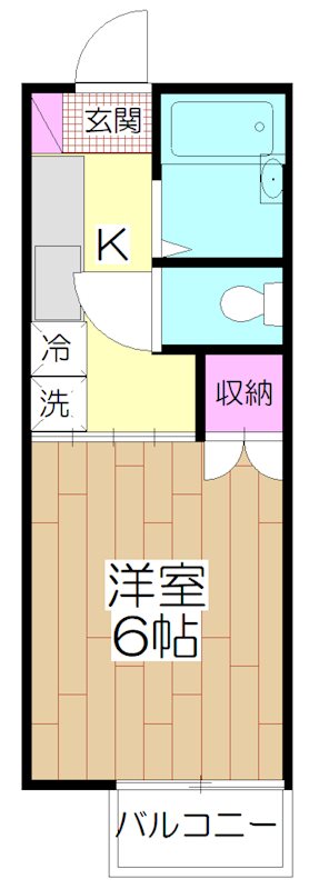 グリフィン松原 3号室 間取り