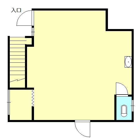 山瀬店舗  1-B号室 間取り