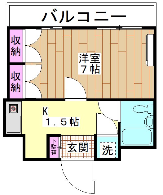 コスモフラット   間取り